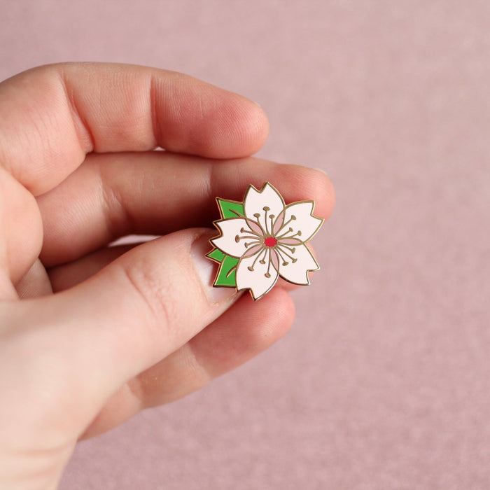Cherry Blossom Enamel Pin