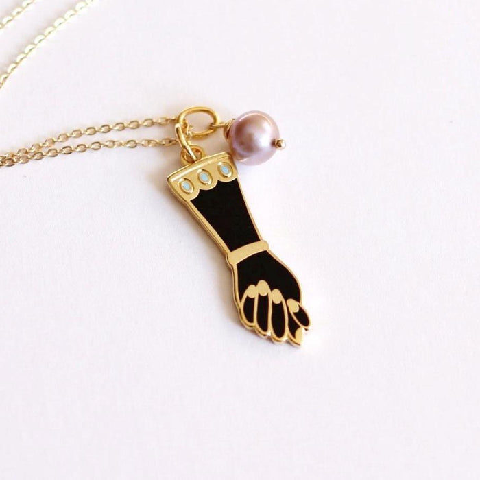 Mano Figa Necklace - Black